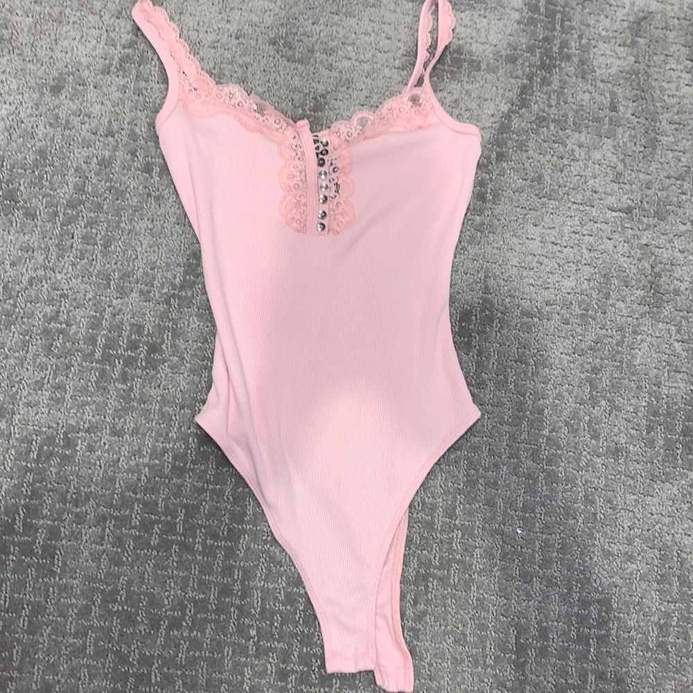Lacy tank top bodysuit